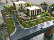 3d Residence Real Estate Model , Miniature Building Model With Trees Material