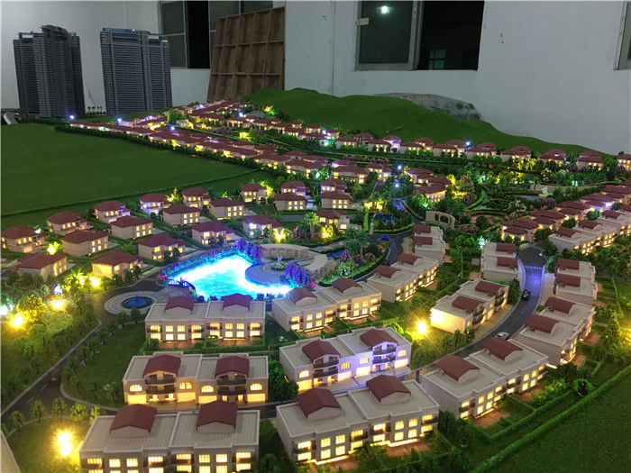 1/300 Scale Real Estate Development Model For Villas Size 2.6x2.0m