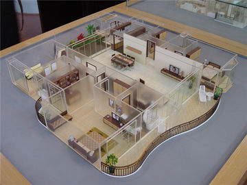 इंटीरियर हाउस प्लान 3 डी मॉडल, कमर्शियल आर्किटेक्चरल होम डिजाइन 3 डी मॉडल
