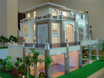 आंतरिक लाइट विला हाउस 3 डी मॉडल 10 सेमी लकड़ी बेस प्लेट 1/30 स्केल
